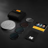 KODAK Schott Glass Filter Set 40.5mm-105mm Pack of 4 UV, CPL, ND4 & Warming Filters