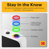 KODAK Printomatic+ Instant Print Camera (Black) 10MP,  RGB LED, Zink Photo Prints
