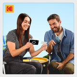 KODAK Printomatic+ Instant Print Camera (Black) 10MP,  RGB LED, Zink Photo Prints