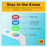 KODAK Printomatic+ Instant Print Camera (Blue) 10MP,  RGB LED, Zink Photo Prints