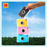 KODAK Printomatic+ Instant Print Camera (Blue) 10MP,  RGB LED, Zink Photo Prints