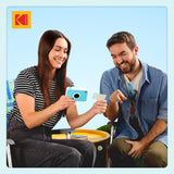 KODAK Printomatic+ Instant Print Camera (Blue) 10MP,  RGB LED, Zink Photo Prints