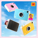 KODAK Printomatic+ Instant Print Camera (Pink) 10MP,  RGB LED, Zink Photo Prints
