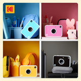 KODAK Printomatic+ Instant Print Camera (Yellow) 10MP,  RGB LED, Zink Photo Prints