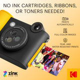 KODAK Smile+ Wireless Digital Instant Print Camera with Effect-changing Lens - Black