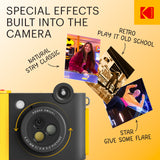 KODAK Smile+ Wireless Digital Instant Print Camera with Effect-changing Lens - Black