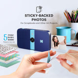 KODAK Smile Instant Print Camera (Blue) Gift Bundle