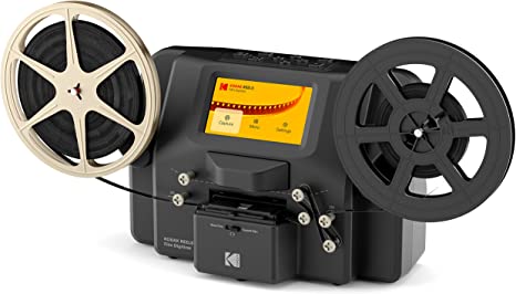 8mm & Super 8 Film to Digital Converter, Film Scanner with 2.4 Screen,Converts Frame by MP4 Files, Viewing Saving On 32GB SD Card(Included) for 3”5