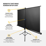 KODAK Projection Screen 60" with Tripod Stand & Carrying Bag