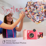 KODAK Smile+ Wireless Digital Instant Print Camera with Effect-changing Lens - Fuchsia